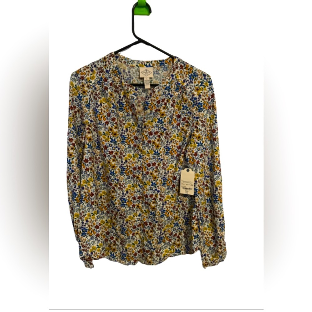 St John’s Bay Button up Ivory Multi Firl